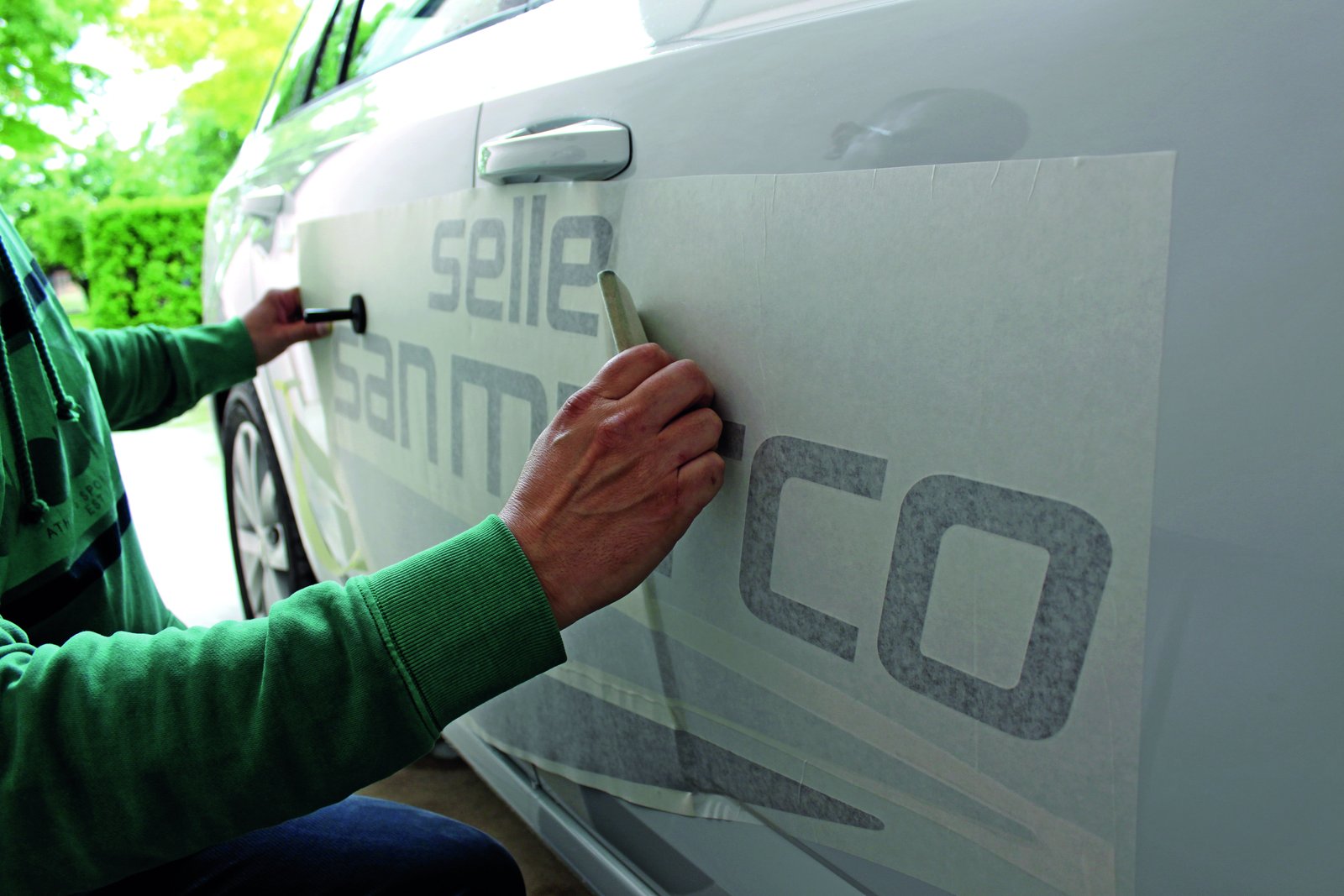 Dettaglio decorazione automezzo